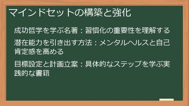 マインドセットの構築と強化